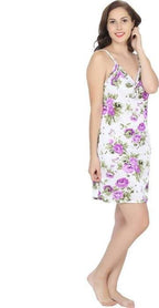 Ruhani Printed Short Nighty Fits Bust (Ruhani-NT-08-FS)