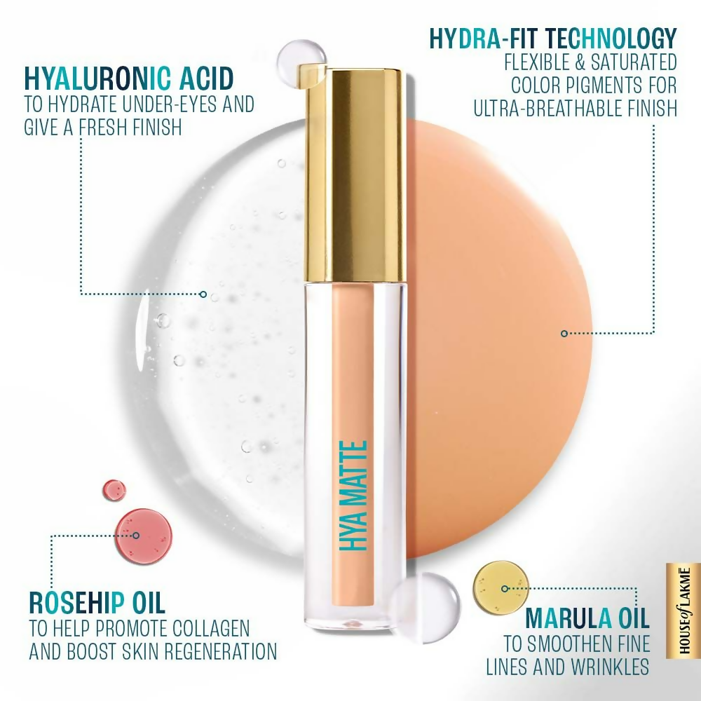 Lakme 9 To 5 Hya Matte Liquid Concealer - Ivory