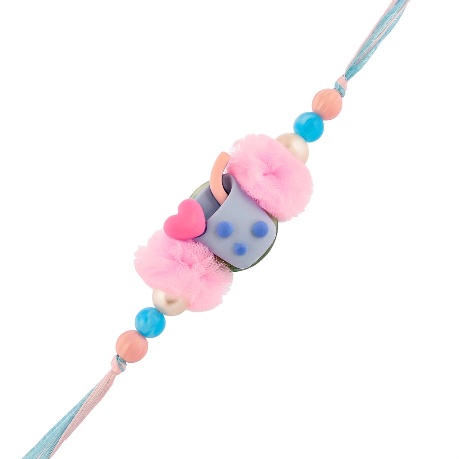 trueBrowns X Voylla Colourful Monkey Face Beaded Kids Rakhi For Kids - Distacart