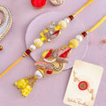 trueBrowns X Voylla Faux Pearls And Kundan Gems Bhaiya Bhabhi Lumba Rakhi - Distacart