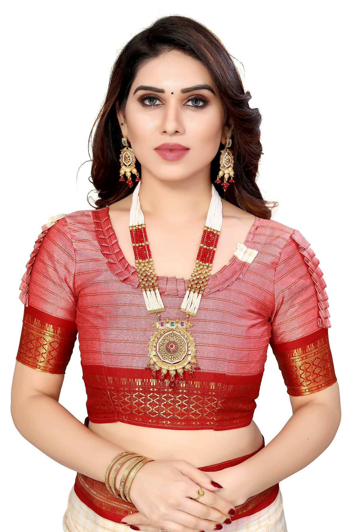 Vamika Weaving White Cotton Silk Saree - Distacart