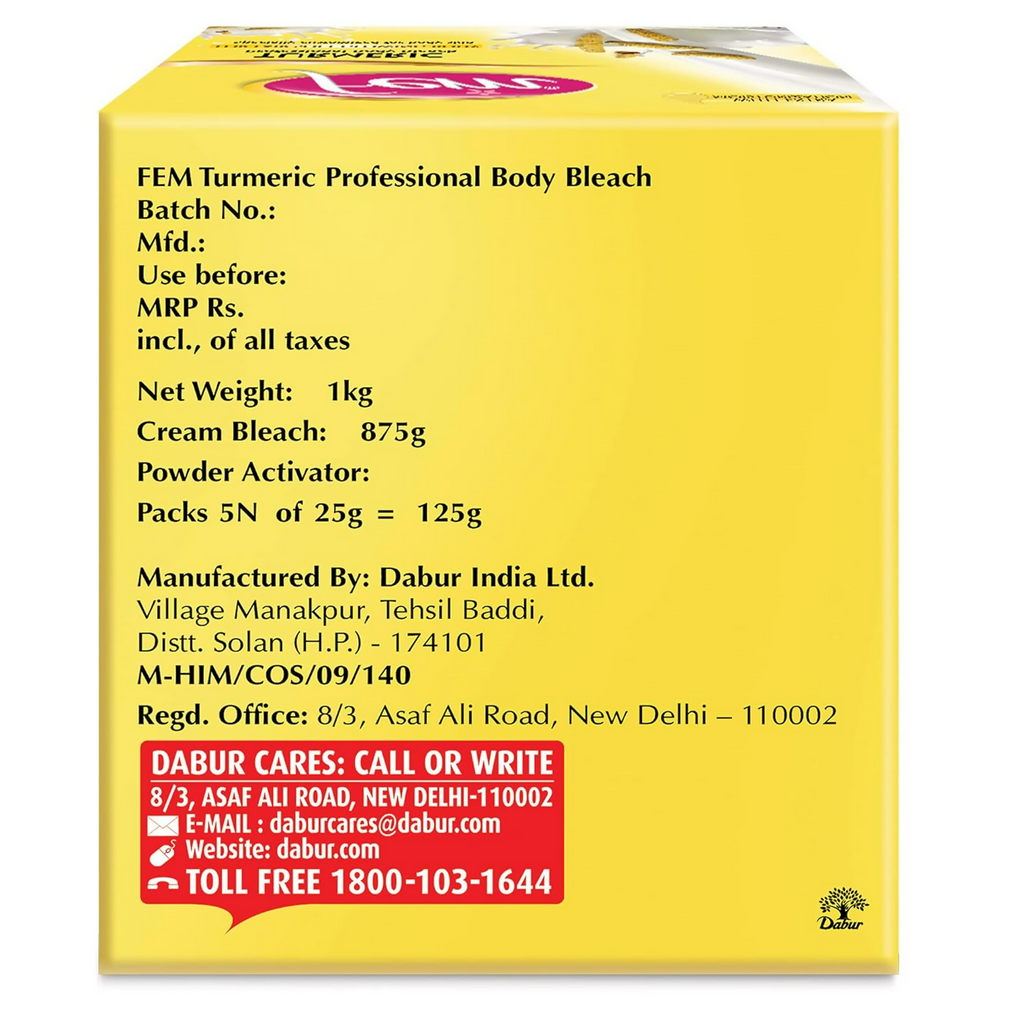 Fem Turmeric Professional Body Bleach - Distacart