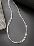NVR Men's Silver-Plated Stainless Steel Chain
