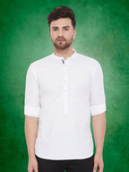 Even Apparels Men's Pure Cotton White Kurta