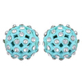 Trendoo Jewelry Gold Plated Stylish Blue Studs