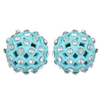 Trendoo Jewelry Gold Plated Stylish Blue Studs