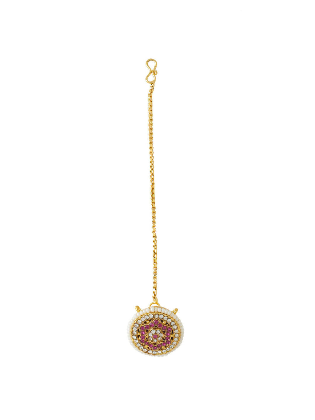NVR Women's Trending Stylish Gold-Plated Maang Tikka - Distacart