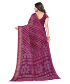Vamika Linen Jari Border Purple Bollywood Style Saree