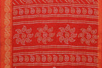 Vamika Linen Jari Border Red Bollywood Style Saree