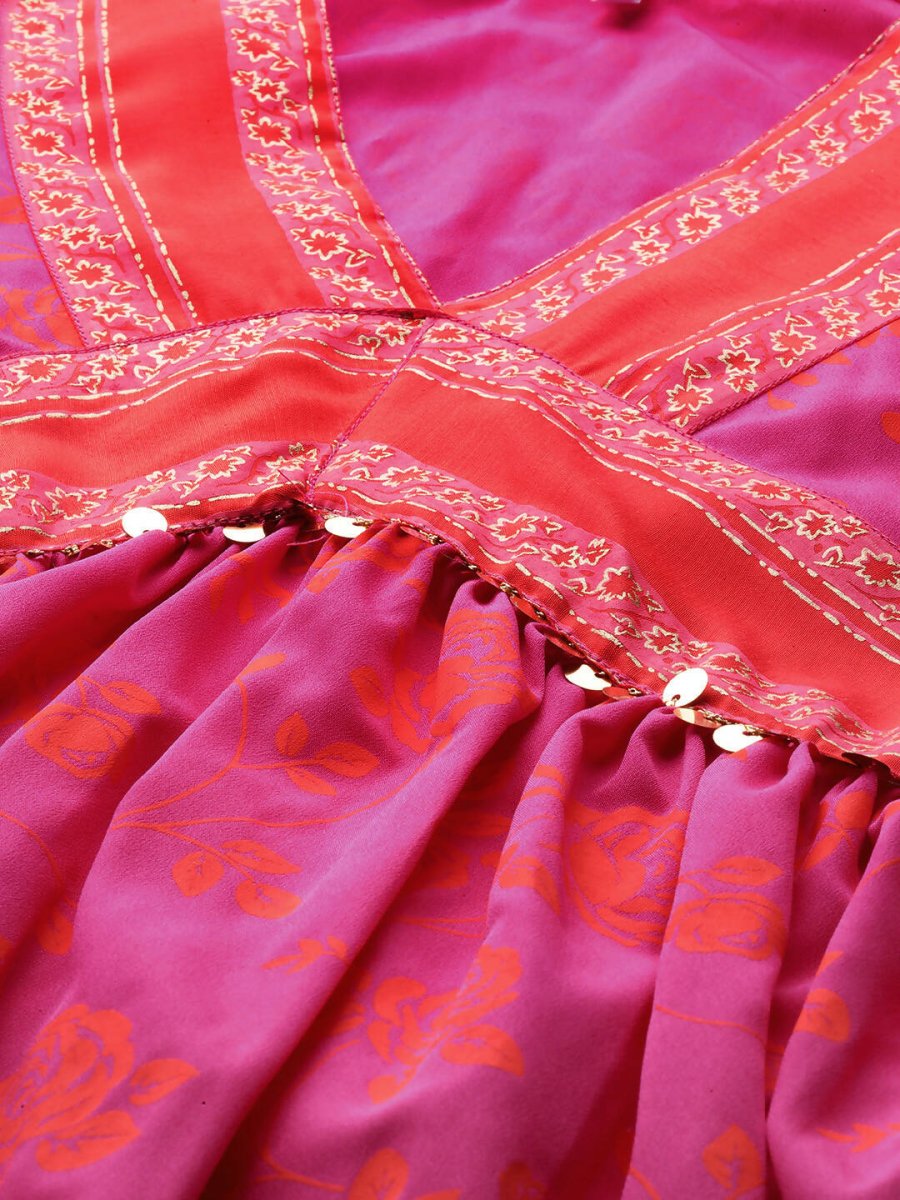 Ahalyaa Women's Traditional wear Lehnga Choli - Pink