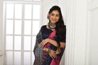 Jyoti Fashion Women's Pink Soft Tussar Silk Printed Temple Border Traditional Saree with Blouse - Distacart