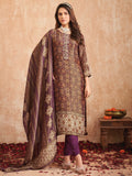 Jyoti Fashion Women's Purple Pure Tissue Shimmer Floral Digital Print With Zardoshi Hand Work Salwar Suit Set - Distacart
