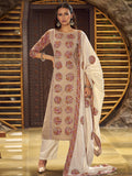 Jyoti Fashion Women's Beige Pure Cotton Digital Printed Salwar Suit Set