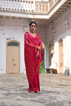 Jyoti Fashion Women's Pink Soft Pashmina Silk Meena Zari Woven Saree with Blouse - Distacart
