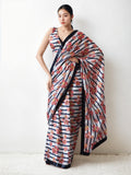 Jyoti Fashion Women's Multicolor Chinon Digital Printed Ready To Wear Saree with Blouse - Distacart