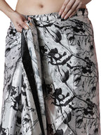 Jyoti Fashion Women's Black Chinon Digital Printed Ready To Wear Saree with Blouse - Distacart