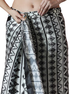 Jyoti Fashion Women's Black Chinon Digital Printed Ready To Wear Saree with Blouse - Distacart