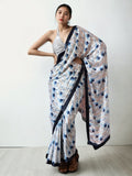 Jyoti Fashion Women's Multicolor Chinon Digital Printed Ready To Wear Saree with Blouse - Distacart
