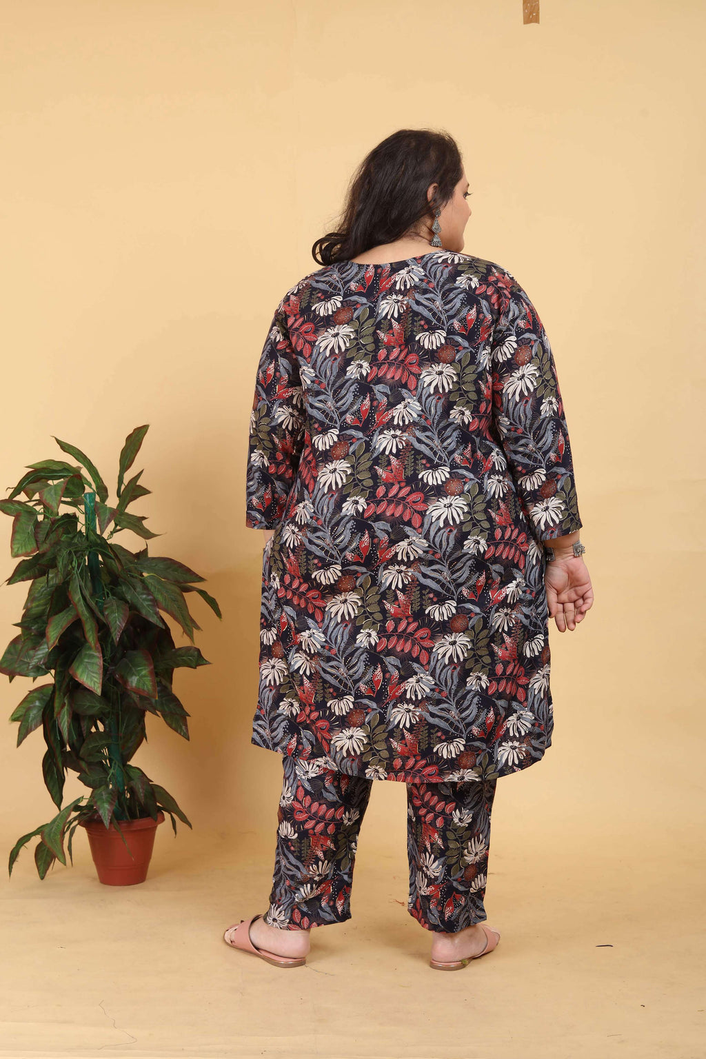 Jyoti Fashion Women's Black Rayon Digital Print with Handwork Kurta Set - Distacart