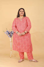 Jyoti Fashion Women's Pink Rayon Digital Print with Handwork Kurta Set - Distacart