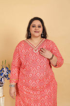 Jyoti Fashion Women's Pink Rayon Digital Print with Handwork Kurta Set - Distacart