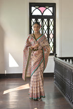 Jyoti Fashion Women's Mehendi Soft Tussar Silk Printed Designer Saree with Blouse - Distacart
