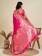 Jyoti Fashion Women's Pink Soft Kanjivaram Silk Zari Woven Designer Saree with Blouse - Distacart