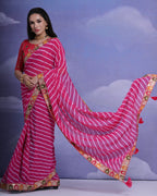 Jyoti Fashion Women's Rani Coding Sequence Georgette Saree with Blouse - Distacart