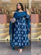 Jyoti Fashion Women's Morpich Rayon Embroidered Designer Kurta Set with Dupatta - Distacart