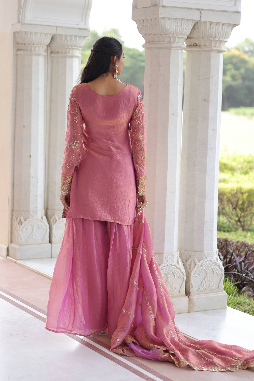 Jyoti Fashion Pink Fendy Embroidered Designer Kurta Set with Dupatta - Distacart