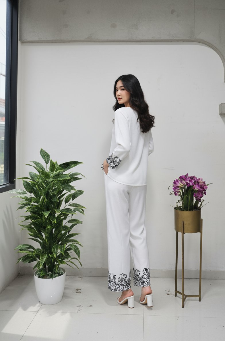 Jyoti Fashion White Bindu Bubbal Embroidered Designer Kurta Set - Distacart