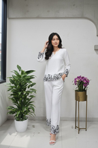 Jyoti Fashion White Bindu Bubbal Embroidered Designer Kurta Set - Distacart