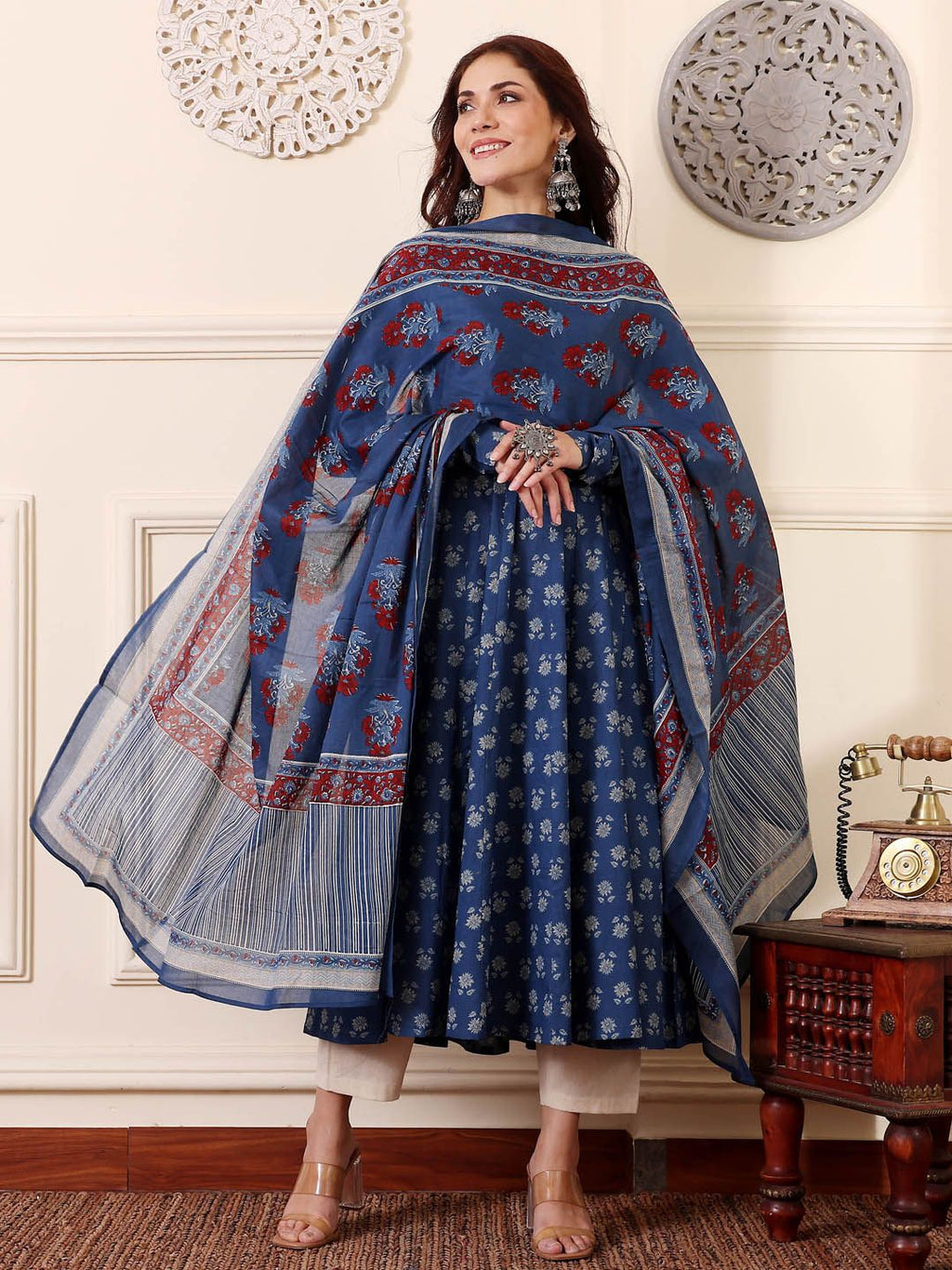Jyoti Fashion Morpich Rayon Printed Designer Kurta Set With Dupatta - Distacart