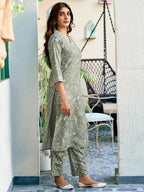 Jyoti Fashion Pista Rayon Printed Designer Kurta Set With Dupatta - Distacart