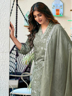 Jyoti Fashion Pista Rayon Printed Designer Kurta Set With Dupatta - Distacart