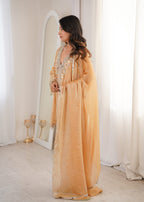 Jyoti Fashion Beige Fendy Embroidered Designer Kurta Set With Dupatta - Distacart