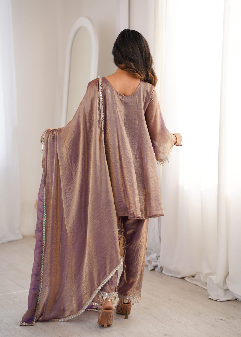 Jyoti Fashion Purple Fendy Embroidered Designer Kurta Set With Dupatta - Distacart