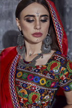 AI Fashion Black Art Silk Designer Navratri Lehenga Choli Collection