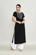 Joban Fashion Black Rayon Tunic