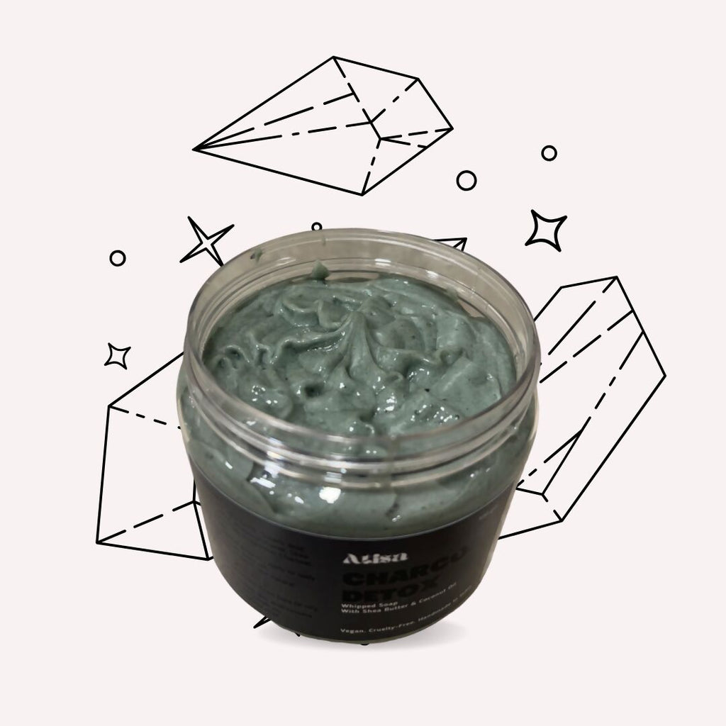 Atisa Charcoal Detox Whipped Soap
