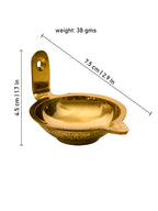 Spillbox Gold-Toned Brass Akdam Deewar Round Pooja Essential