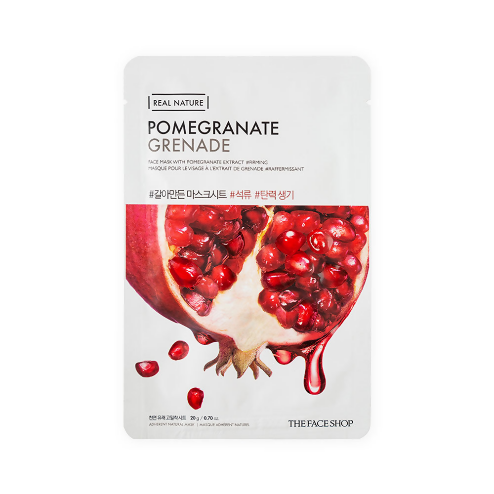 The Face Shop Real Nature Pomegranate Face Mask - Distacart