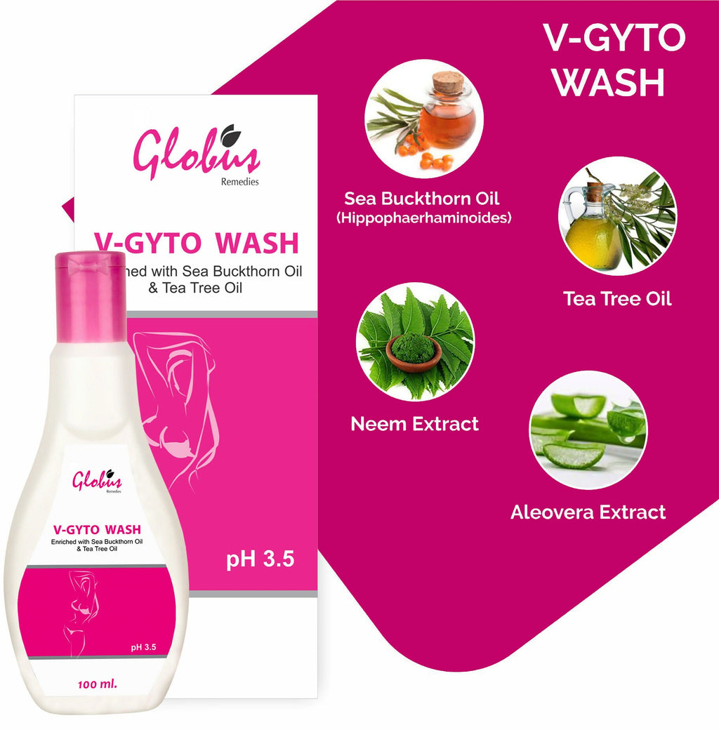 Globus Remedies V - Gyto wash enriched with Sea Buckthorn oil & Tea Tree oil