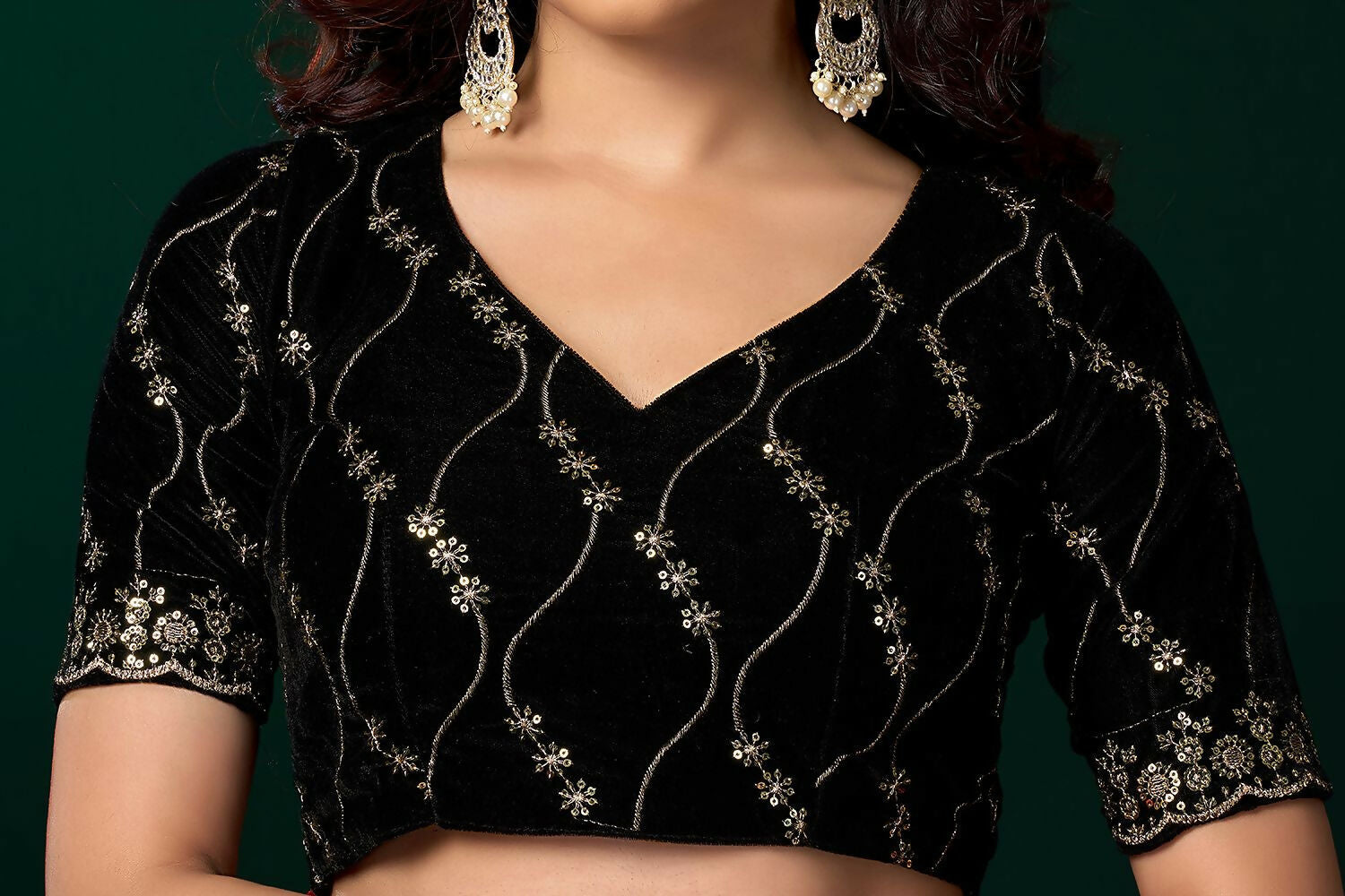 Joban Fashion Navy Blue Net Party Wear Sarees - Distacart