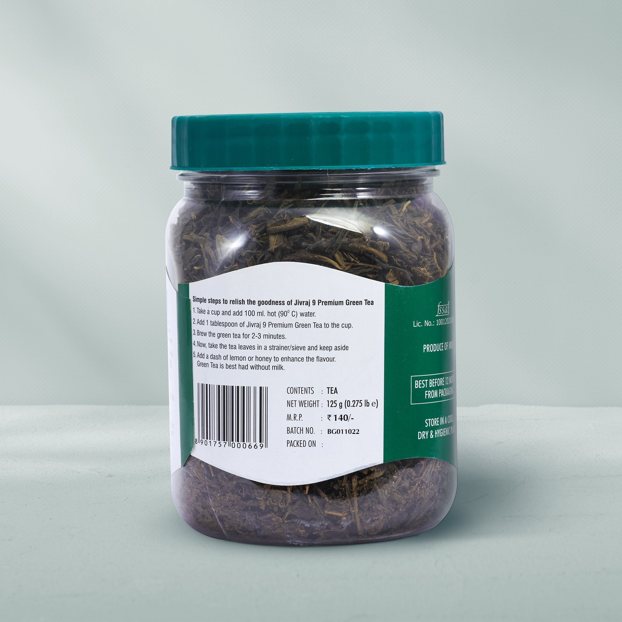 jivraj9 Tea Premium Green Tea Jar - Distacart