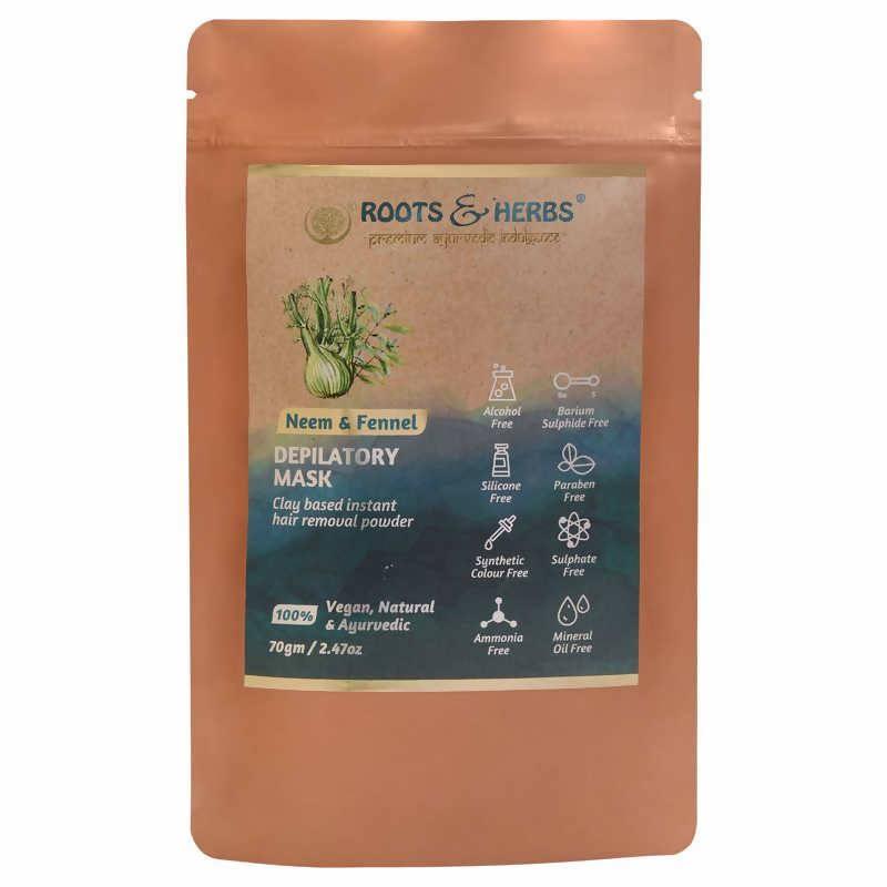 Roots and Herbs Neem and Fennel Depilatory Ubtan for Hair Removal