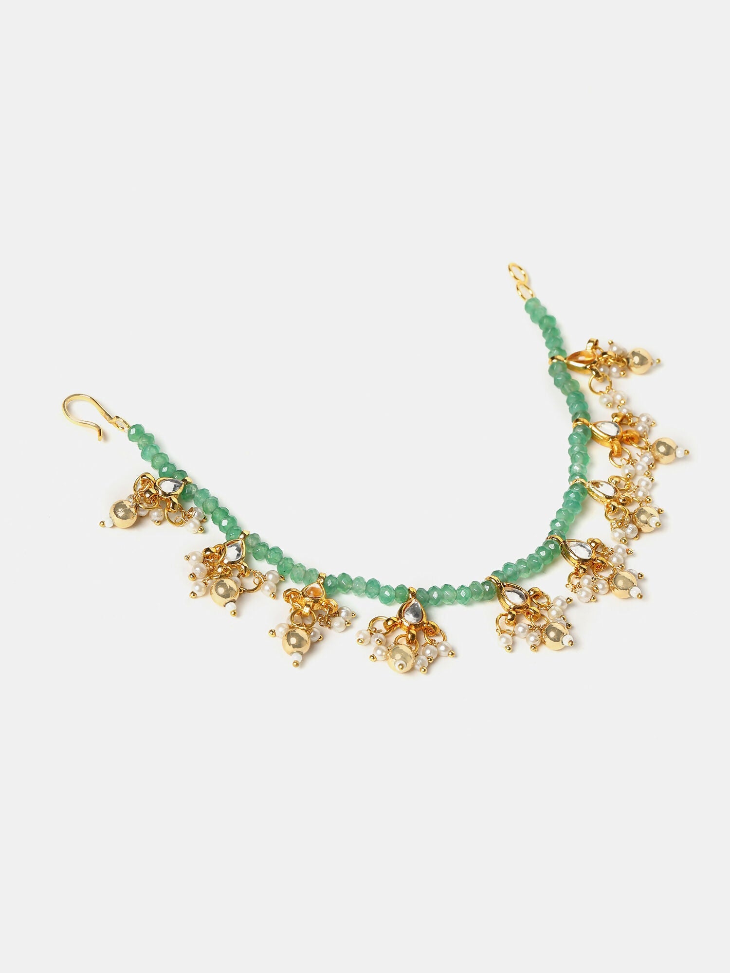 Ruby Raang Saanjh Hara Ear Chain