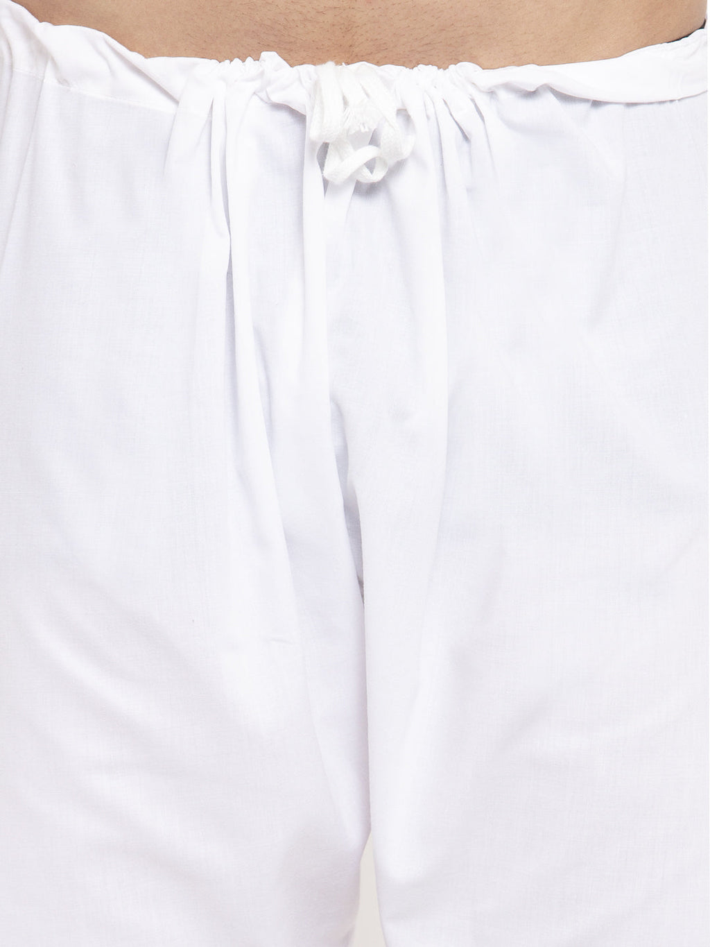 Jompers Men Yellow & White Cotton Printed Kurta with Pyjamas - Distacart