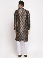 Jompers Men Black Printed Kurta Only - Distacart