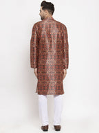 Jompers Men Multi-colour Printed Kurta Only - Distacart